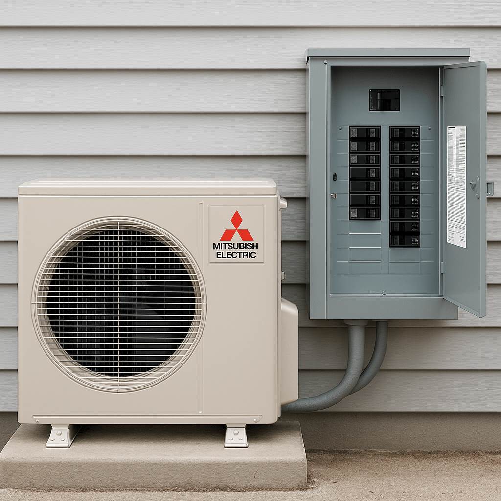heat pump electrical panel