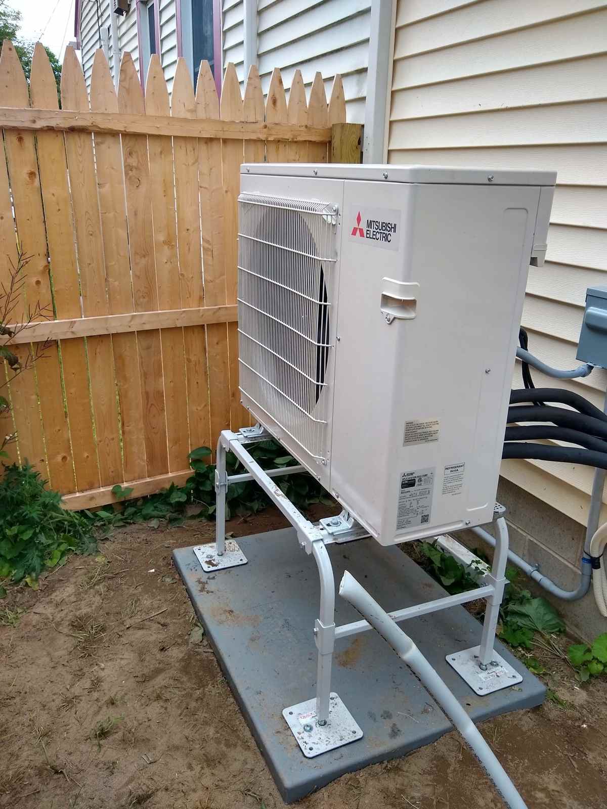 Mitsubishi cold-climate heat pump installation in Washington County NY replacing oil and propane heating