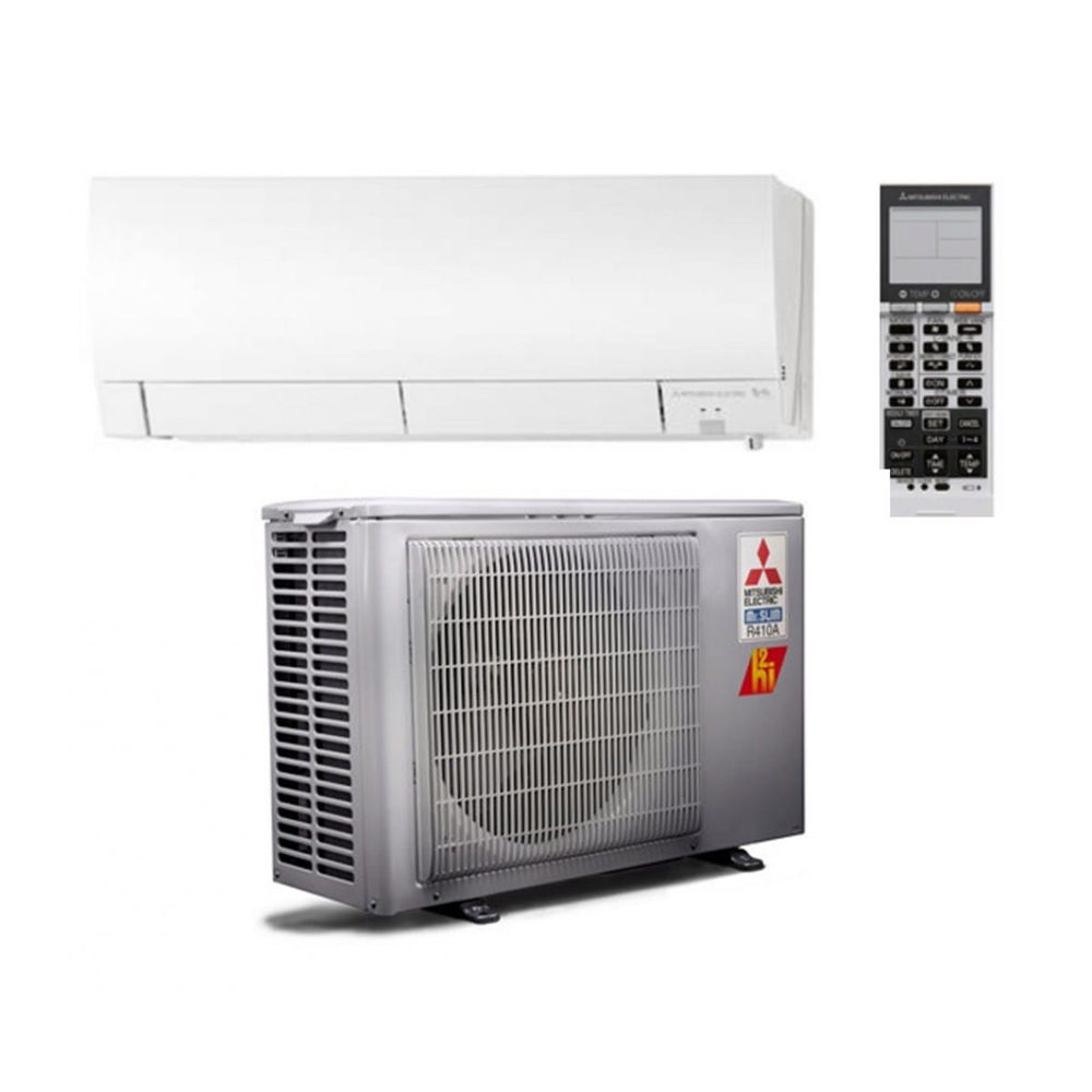 Mitsubishi Hyper-Heat outdoor and indoor unit pair