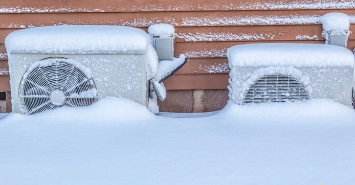 How can I fix an air conditioner's frozen pipe?