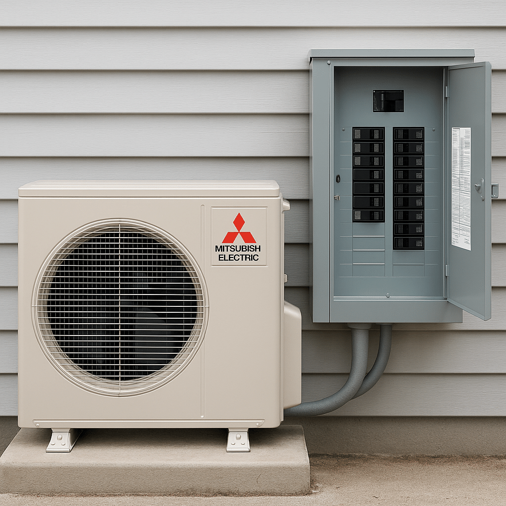 heat pump electrical panel